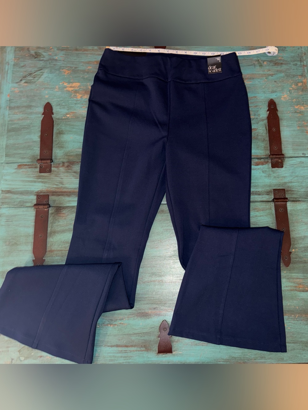 Deck Scarlett Navy Wide-Leg Magic Trousers